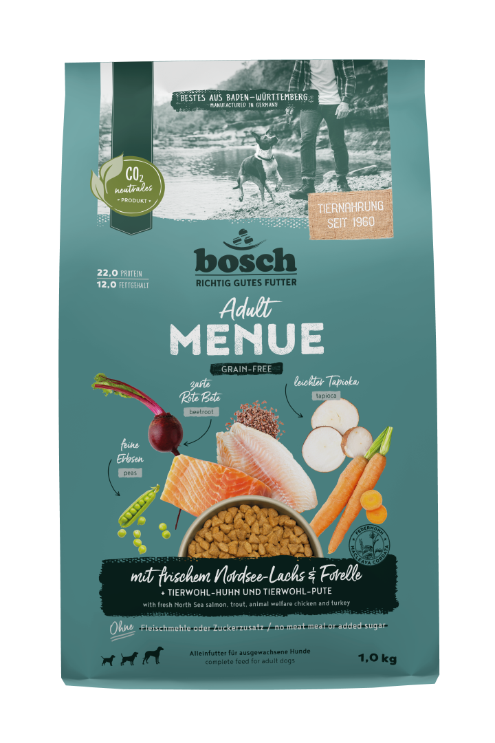 bosch Hunde-Trockenfutter HPC Menue Adult Nordsee-Lachs & Forelle getreidefrei